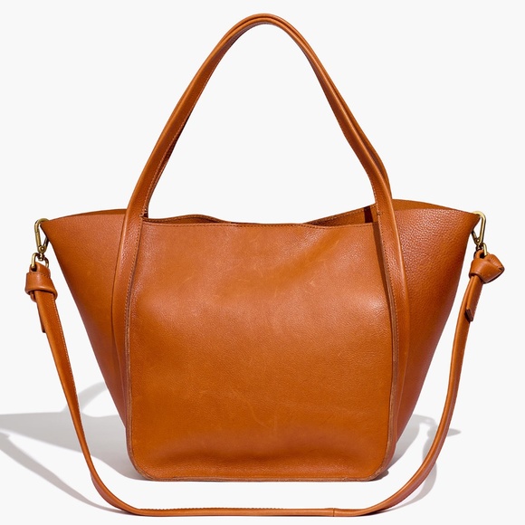 Madewell Handbags - New MADEWELL The Sydney Tote Bag Burnished Carmel